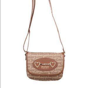 Juicy Couture - Heart To Heart Vegan Leather Flap Crossbody - Brown